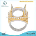 New arrival fashion silver/gold 316l stainless steel men ring, finger indonesia ring without stone